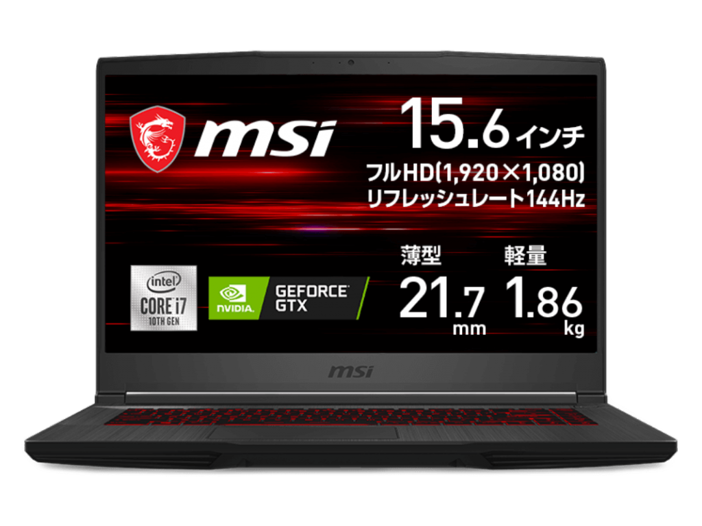 0 GTX Ti Laptop GeForce MSI | Gaming : Msi Gtx GTX1660Ti搭載・薄型 
