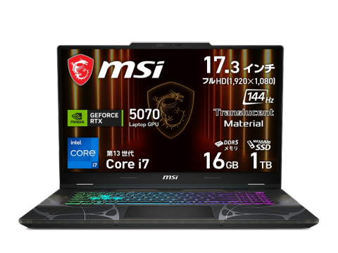 MSI MSI ゲーミングノート Cyborg 17 B13W Cyborg-17-B13WGKG-2759JP