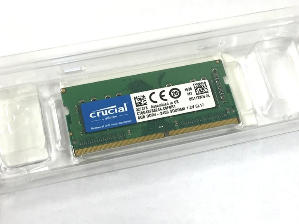 Crucial CT8G4SFS824A ノート用 260pin S.O.DIMM DDR4-2400 8GB CL17