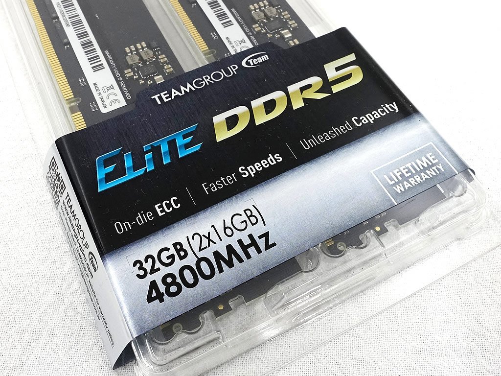 Team TED532G4800C40DC01 ELITE 288pin DDR5-4800 CL40-40-40 32GB