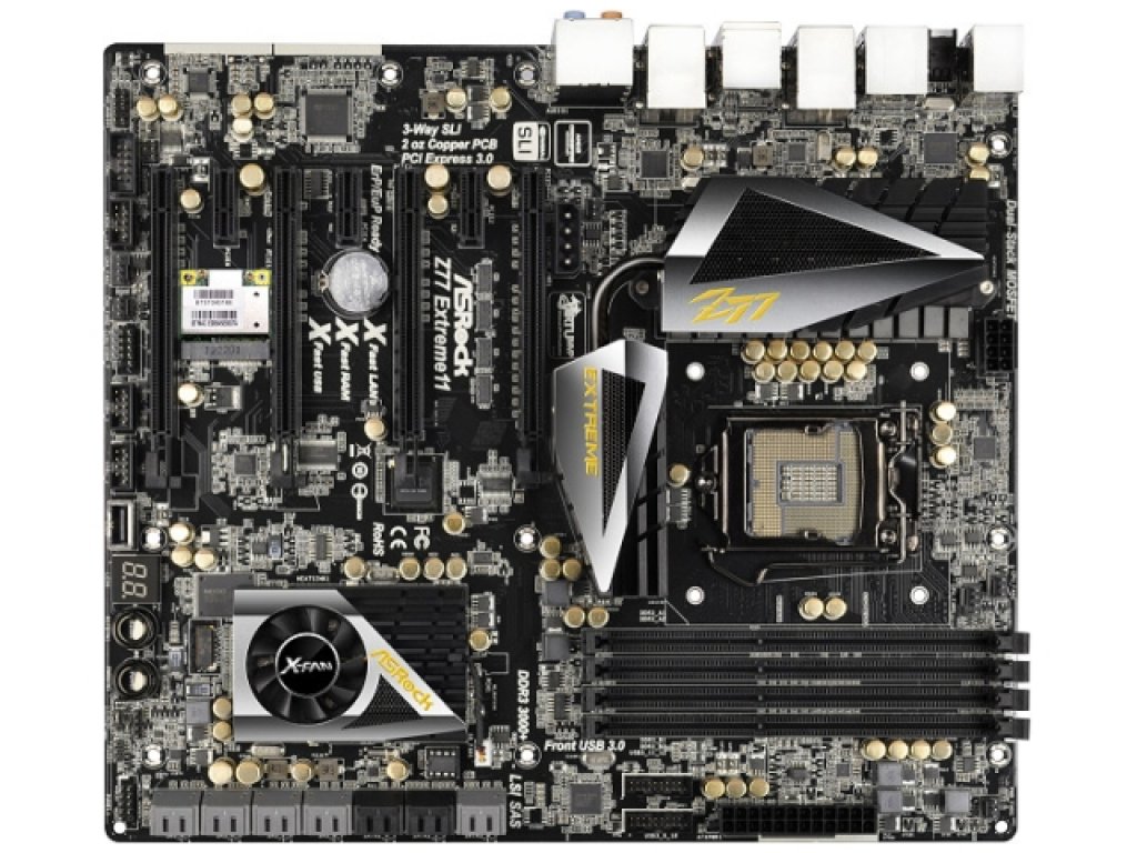 【CPU（I7-3770K）、メモリー（12G）、ザルマンァン付マザーボード】ASRock Z77 Extreme6、Owltechの電源とLeadtekのグラフィックボート付き Z77 Extreme6（ASRock） | 日経クロステック（xTECH）