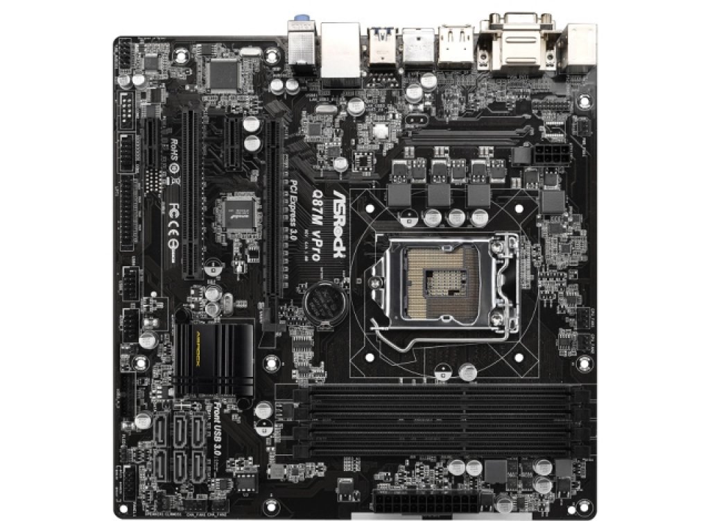 ASRock Q87M vPro インテル 8シリーズ LGA1150対応 intel Q87チップ