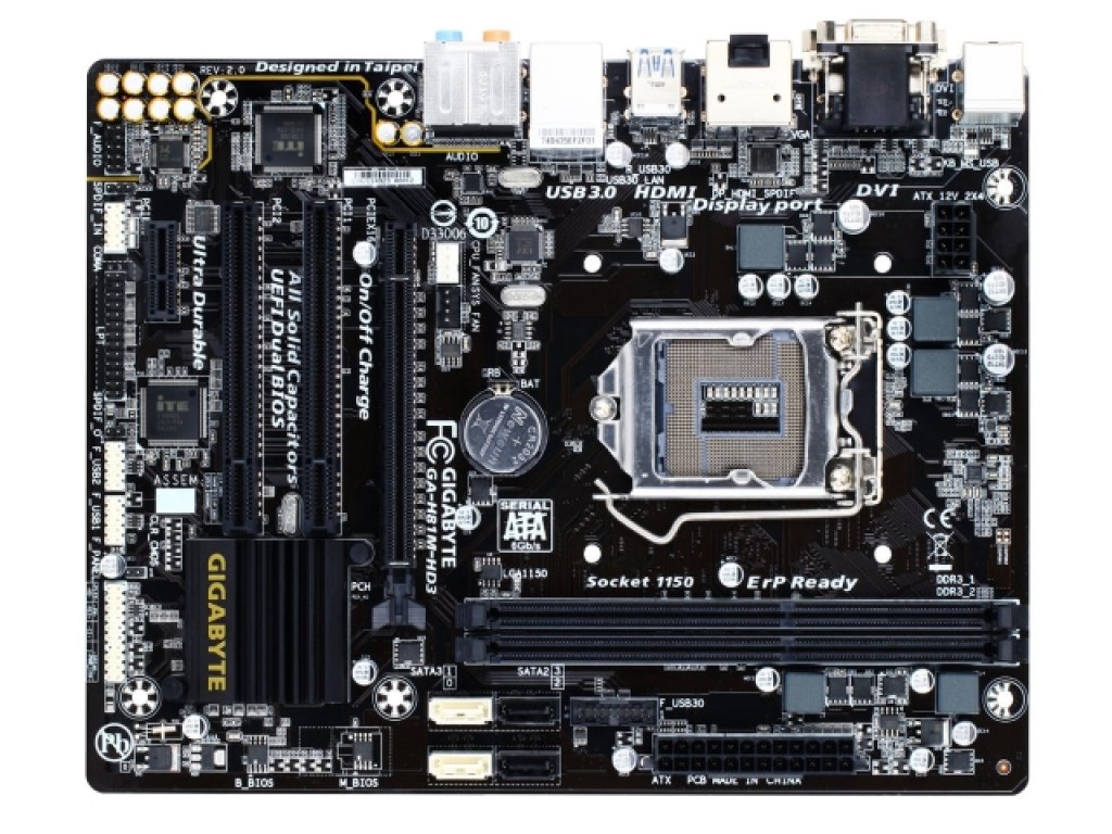 GIGABYTE GA-H81M-HD3 REV2 インテル 8シリーズ LGA1150対応 intel H81