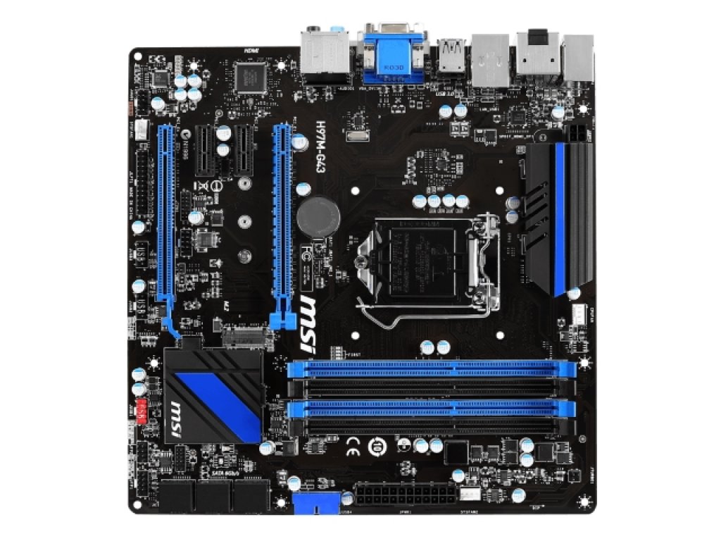 マザーボード MSI-H97M-S01（G43）+ CPU XEON E3-1275V3 + メモリDDR3