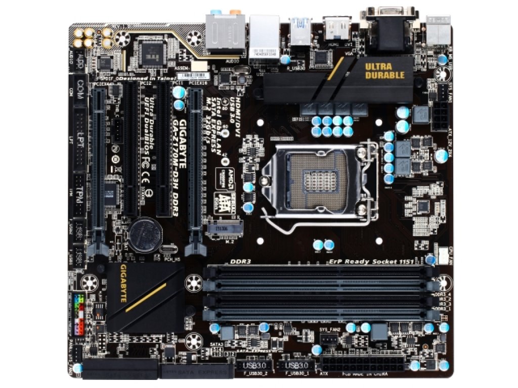 GIGABYTE GA-Z170M-D3H DDR3 インテル 100シリーズ LGA1151対応 intel