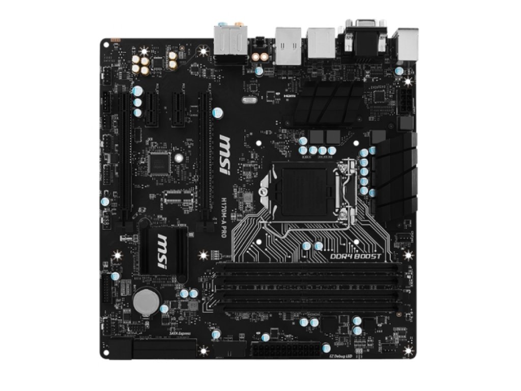 MSI H170M-S01 i7-6700 メモリ16GB ベンチ台、電源なし MSI H170M-S01 + CPU(i5 6500) メモリ16GB SSD128GB Win11Home｜Yahoo
