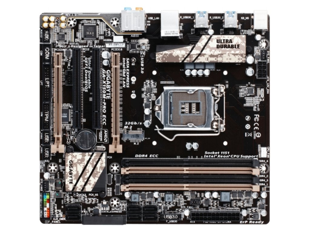 GIGABYTE GA-X150M-PRO ECC インテル C230シリーズ LGA1151対応 intel