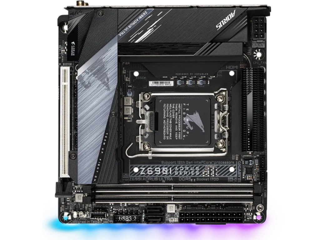 マザーボード GIGABYTE Z690I AORUS ULTRA DDR4 GIGABYTE Z690I AORUS Ultra DDR4 (LGA 1700/ Intel Z690/ Mini