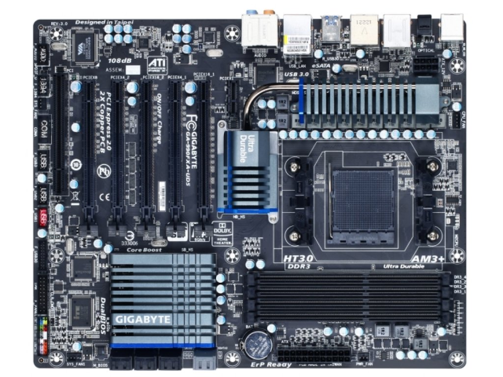 GIGABYTE GA-990FXA-UD5 REV3.X AMD 900 シリーズ Socket AM3+対応 AMD