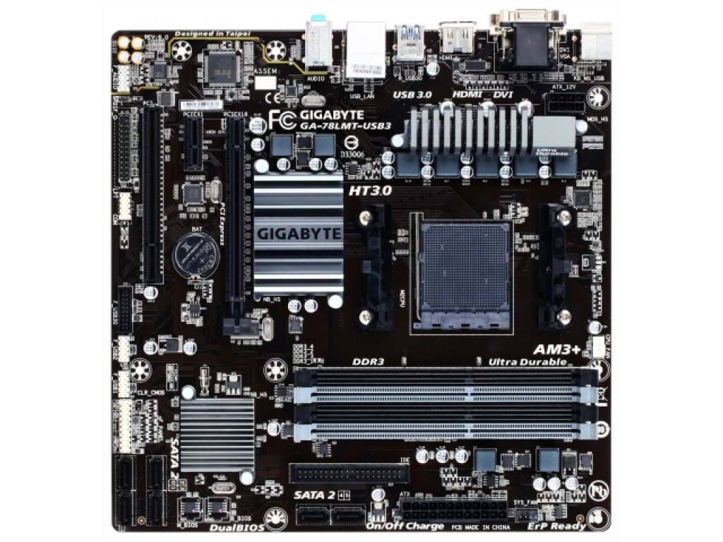 GIGABYTE GA-78LMT-USB3 REV6 AMD 700 シリーズ Socket AM3+対応 AMD