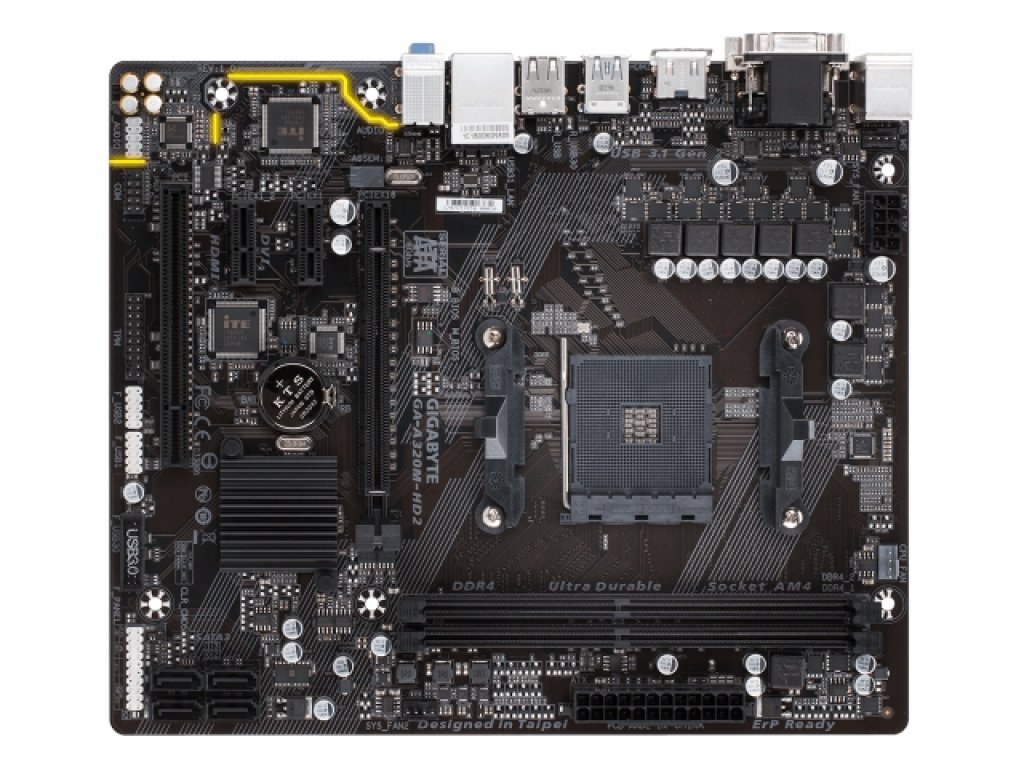 GIGABYTE GA-A320M-HD2 AMD 300シリーズ Socket AM4対応 AMD