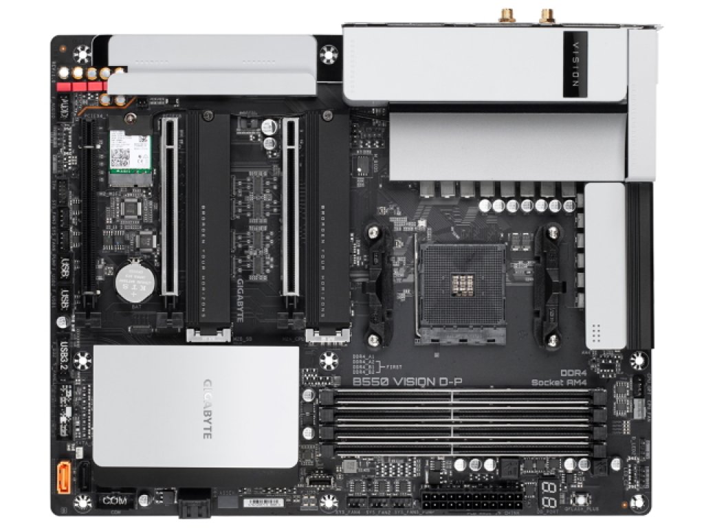 GIGABYTE B550 VISION D-P 最新リビジョン Amazon | GIGABYTE B550 VISION D-P マザーボード ATX [AMD B550