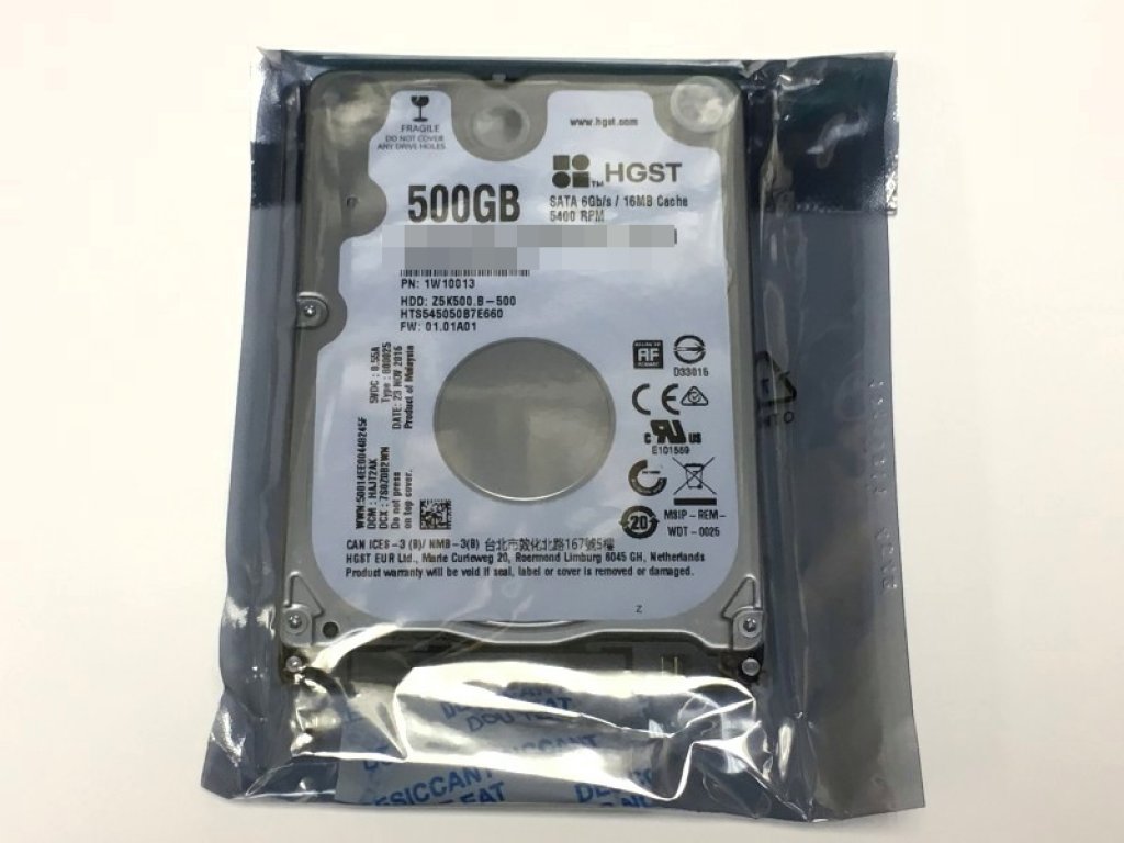 内蔵型ハードディスクドライブ HGST HTS545050A7E362 Travelstar Z5K500 HGST Travelstar Z5K500 500GB （HTS545050A7E380） Travelstar（HGST
