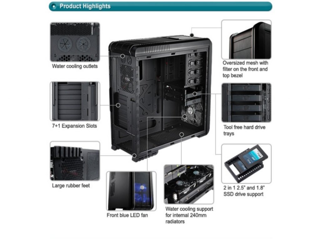 Cooler Master CM RC-692-KKN1 CM690IIPLUS ATX 電源なし - 製品詳細