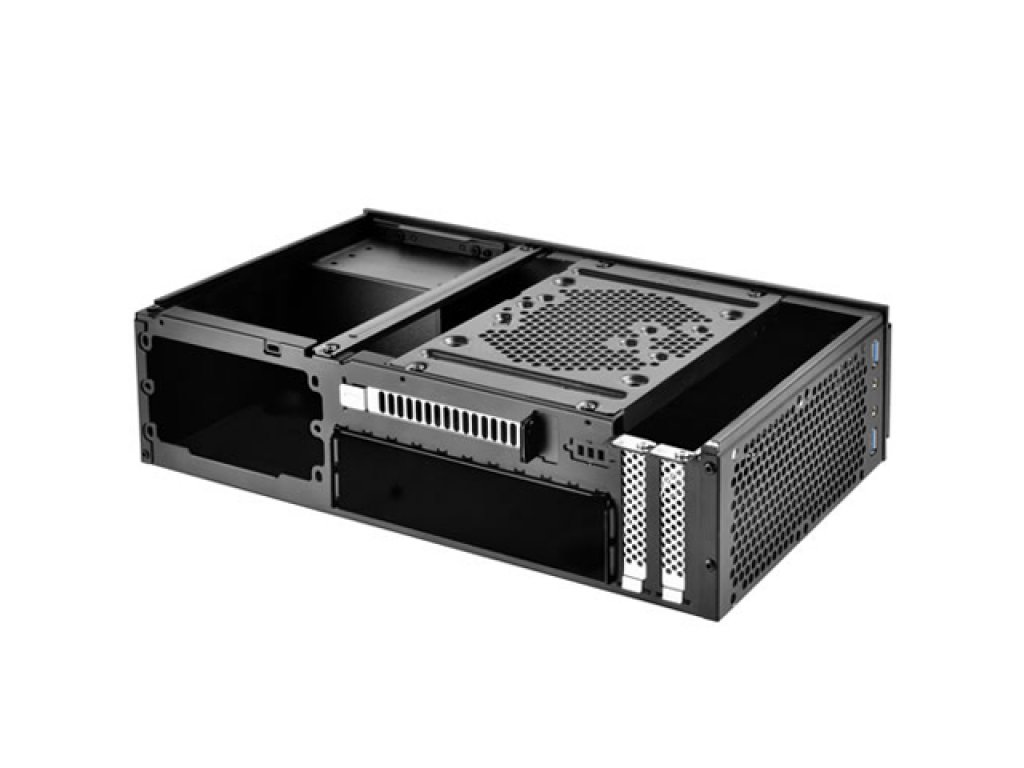 SilverStone SST-ML06B-E Milo Mini-ITX対応、アルミ製フロントパネル