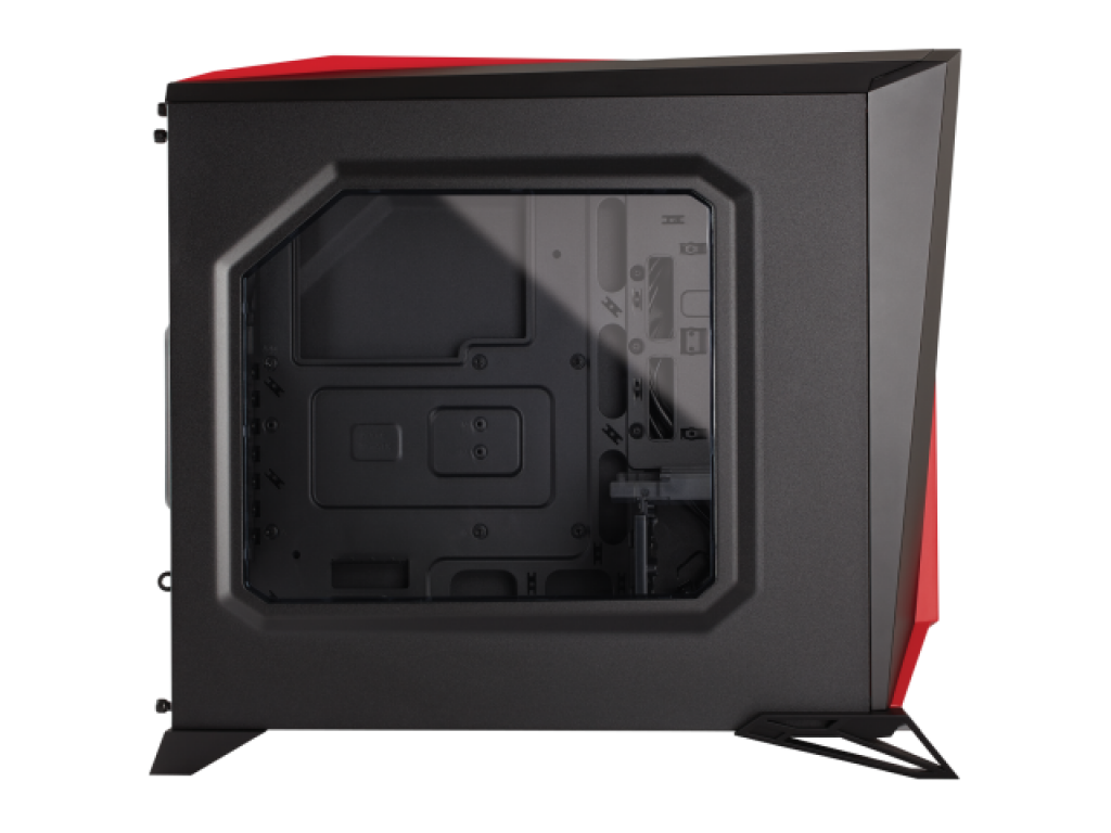 Corsair SPEC-ALPHA Black/Red Carbide ATX対応、アクリルウィンドウ