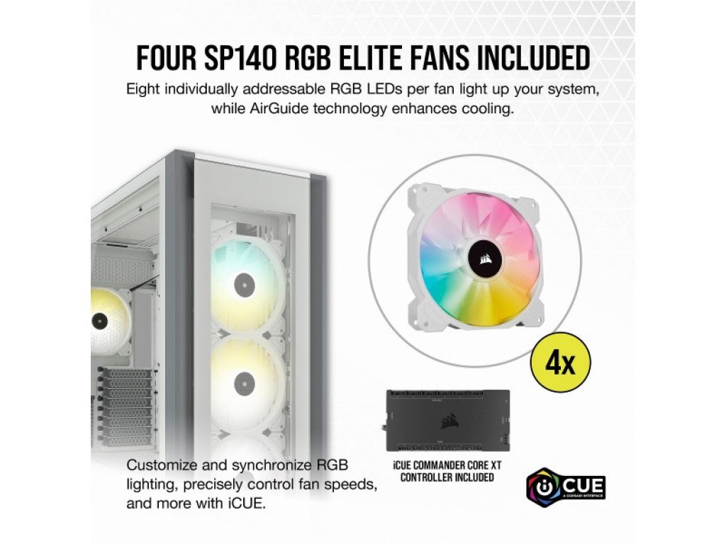 Corsair iCUE 7000X RGB TG White - 製品詳細 | パソコンSHOPアーク（ark）