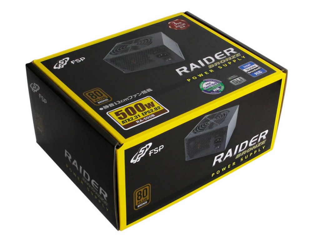 FSP FSP RA-500B RAIDER ATX 500W 80PLUS BRONZE認証 - 製品詳細