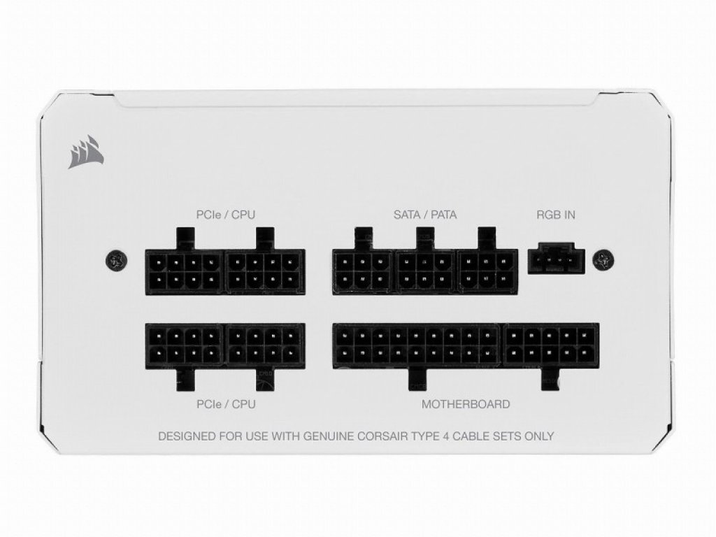 CORSAIR CX750F RGB 白色 CX Series™ CX750F RGB White — 750 Watt 80 Plus® Bronze