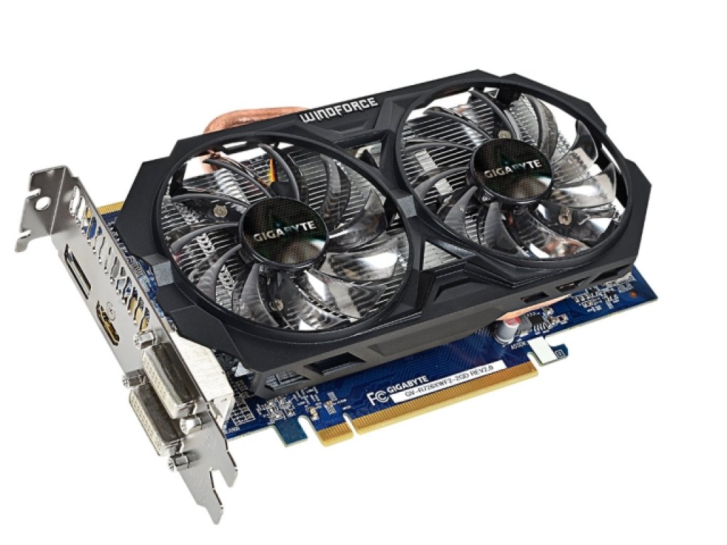 GIGABYTE GV-R726XWF2-2GD REV2 WINDFORCE RADEON R7 260X 2GB 128-bit