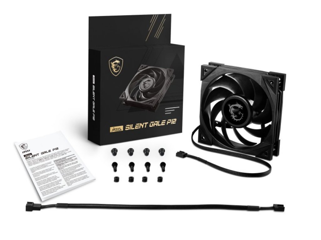 Amazon | MSI MEG SILENT GALE P12 PCケースファン 12cm FN1628