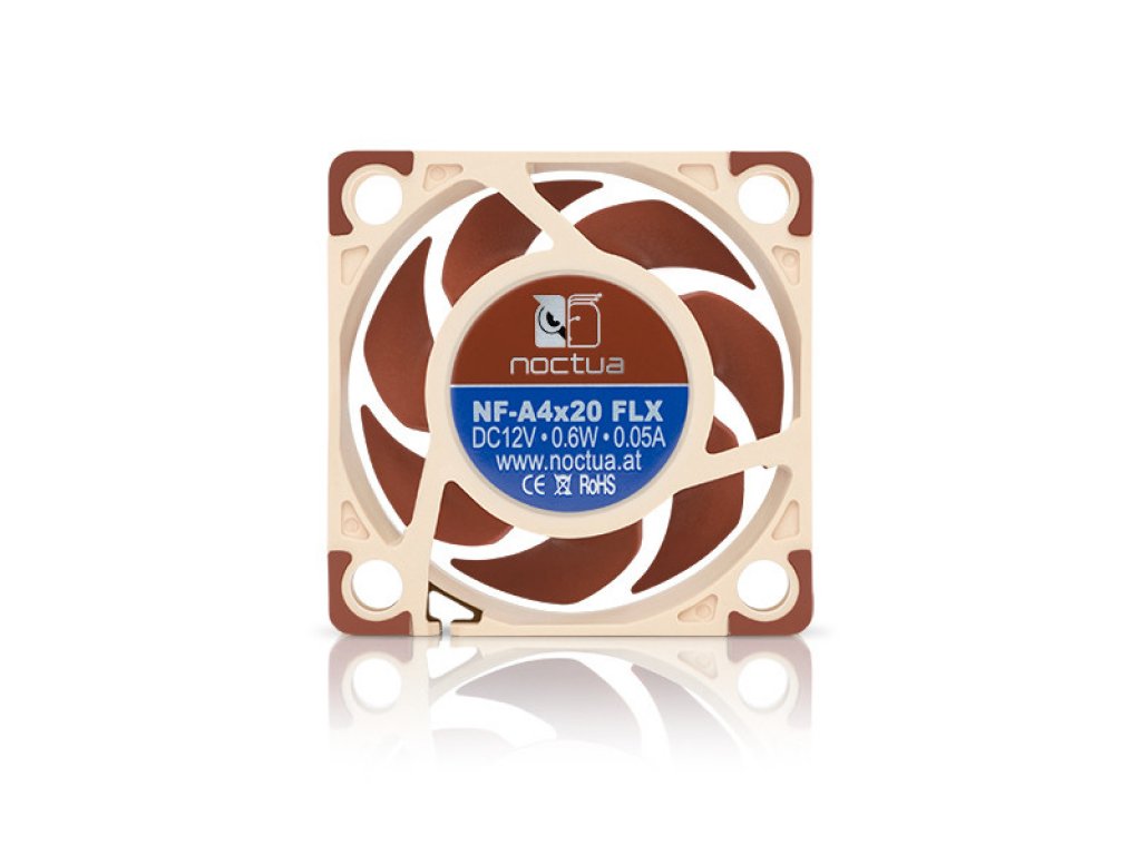 Noctua NF-A4x20 FLX 40x40x20mm, 5000rpm, 14.9dbA, 9.4m³/h, 2.26