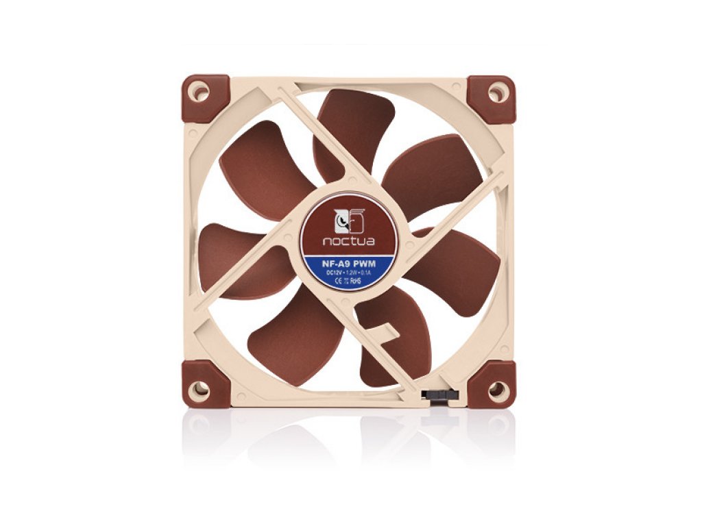 Noctua NF-A9 PWM 92x92x25mm, 2000rpm, 22.8dbA, 78.9m³/h, 2.28mmH2O