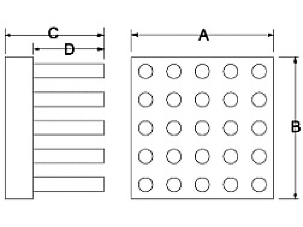 ASKA ASK16-07 汎用アルミヒートシンク 16×16×7mm - 製品詳細
