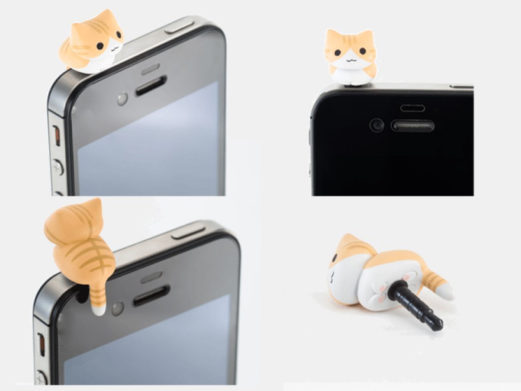 おかめカンパニー☆イヤホンジャック イヤホンジャック キャップ パーツ - メルカリ