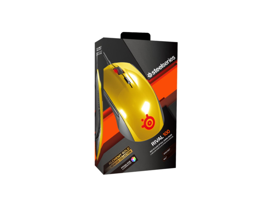 SteelSeries SteelSeries Rival 100 Alchemy Gold Rival - 製品詳細
