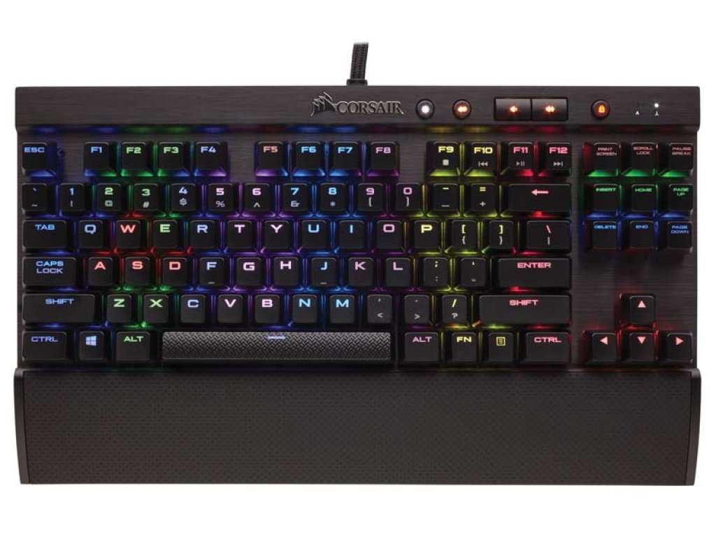 CORSAIR K65 RAPIDFIRE 銀軸 ゲーミングキーボード コルセア 日本語