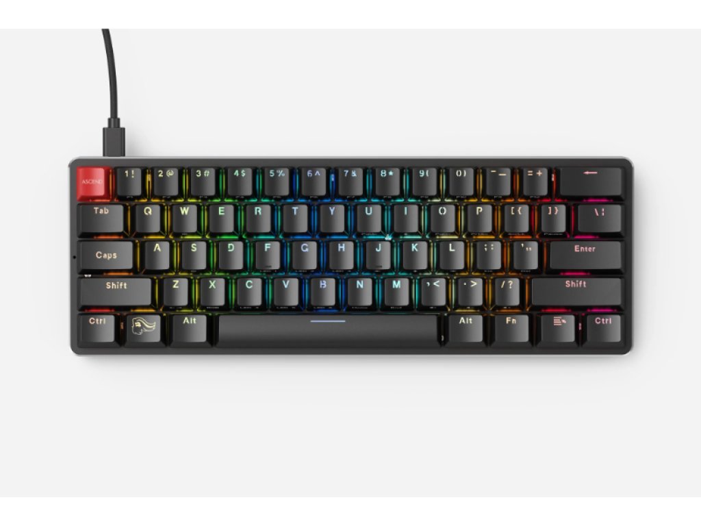 GLORIOUS キーボード Glorious GMMK 2 65％ US配列 ブラック GLO-GMMK2-65-RGB-B ［有線 /USB］ GMMK 3 PRO 100% | Glorious ゲーミングキーボード | 株式会社アスク