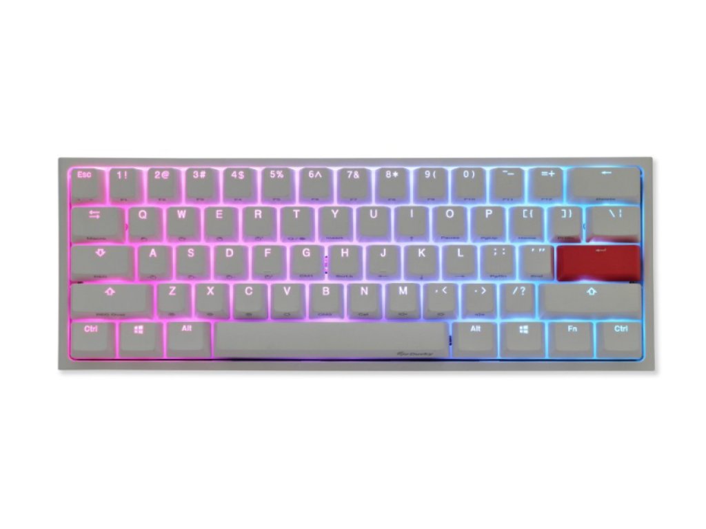 DUCKY CHANNEL One 2 Mini RGB Pure White Cherry Brown RGB One 2