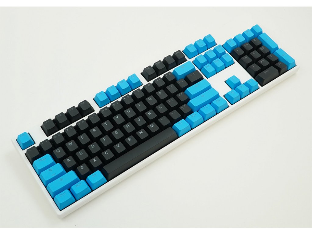 Tai-Hao Tai-Hao Black / Blue PBT Double shot Backlit Keycap Set