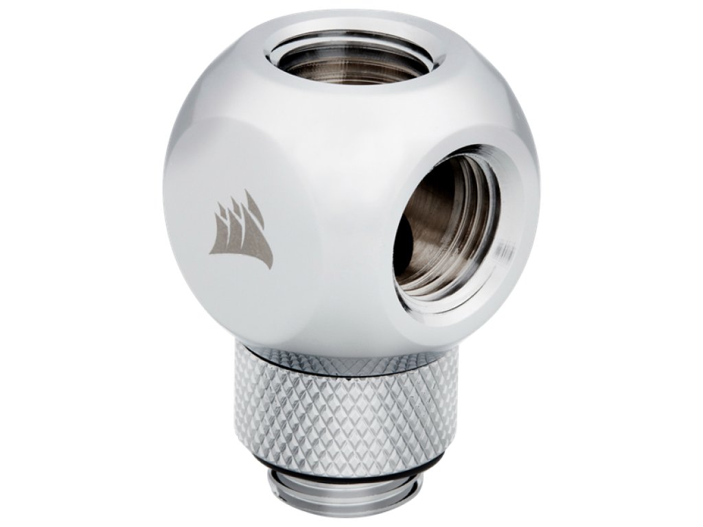 Corsair Hydro X Series XF Rotary Y-Splitter - Chrome Hydro X