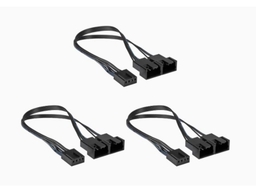 Corsair 2-Way PWM ファンスプリッターケーブル (3 packs) Hydro X