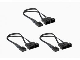 2-Way PWM ファンスプリッターケーブル (3 packs)