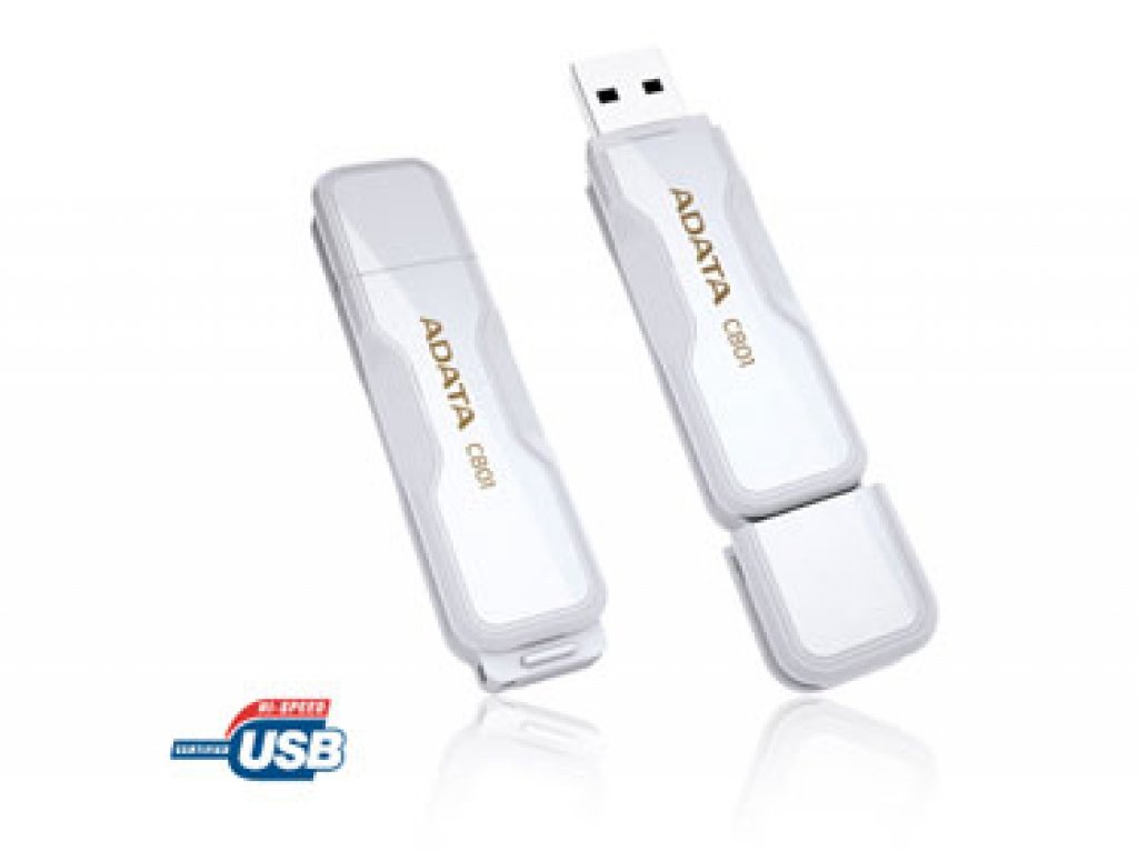 ADATA A-DATA USBフラッシュメモリ 8GB C801-W ホワイト [海外並行輸入