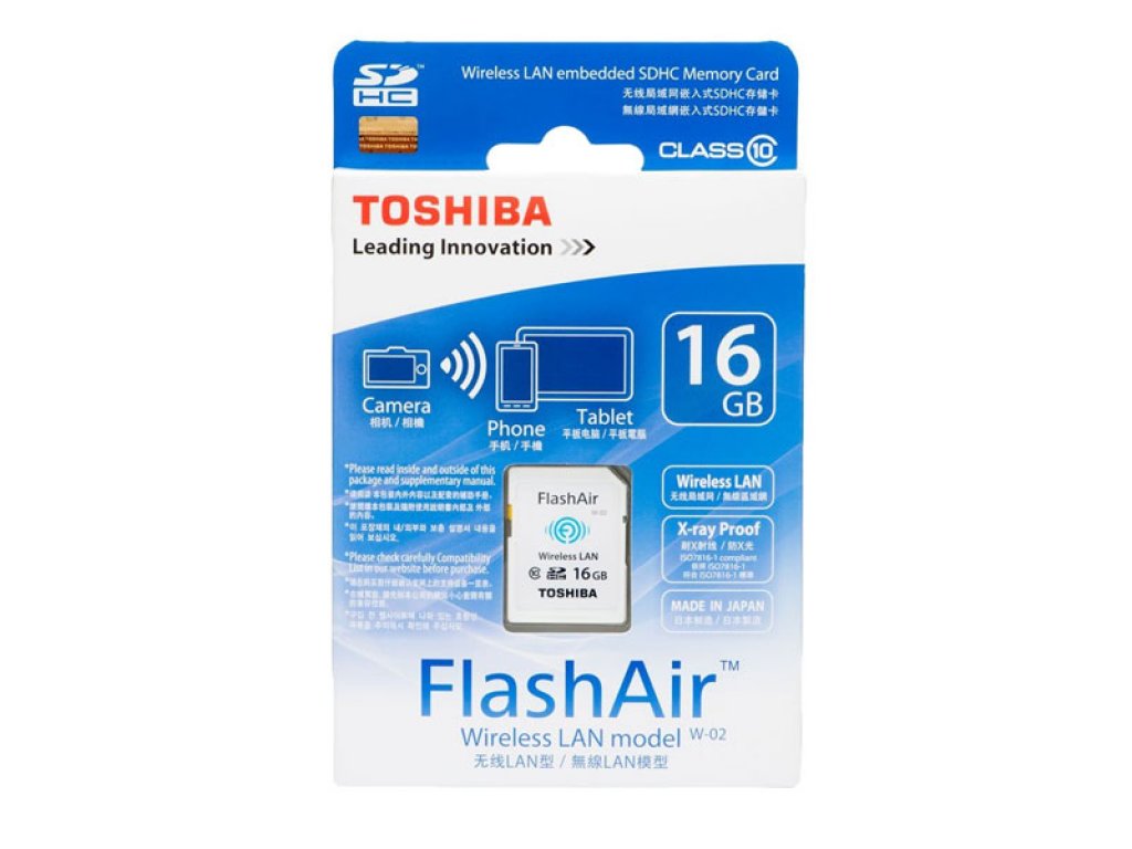 東芝 無線LAN搭載SDHCメモリカード 16GB Class10 UHS-1Flash Air SD
