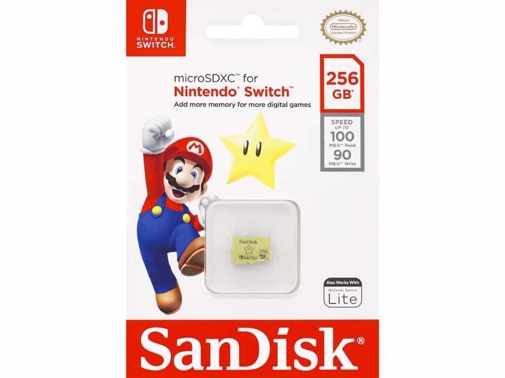 SanDisk SDSQXAO-256G-GN3ZN 任天堂スイッチ用MicroSDXCカード 256GB