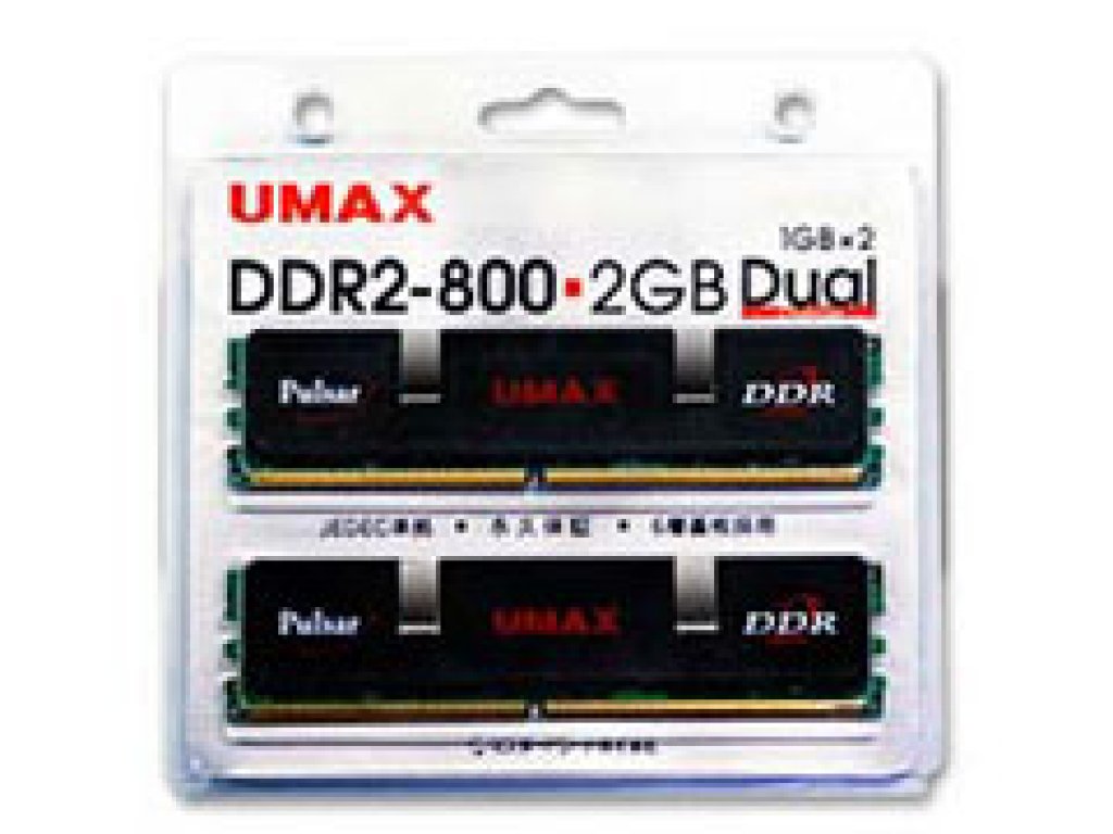 UMAX DCDDR2-2GB-800 Pulsar 240pin DDR2-800 CL5 2GB(1GBx2枚組)SET