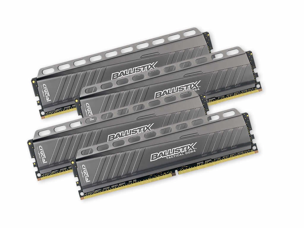 BALLISTIX DDR4 2666 16GB 4枚セット Crucial BLT4K4G4D26AFTA Tactical 288Pin DDR4-2666 16GB(4GBx4枚組