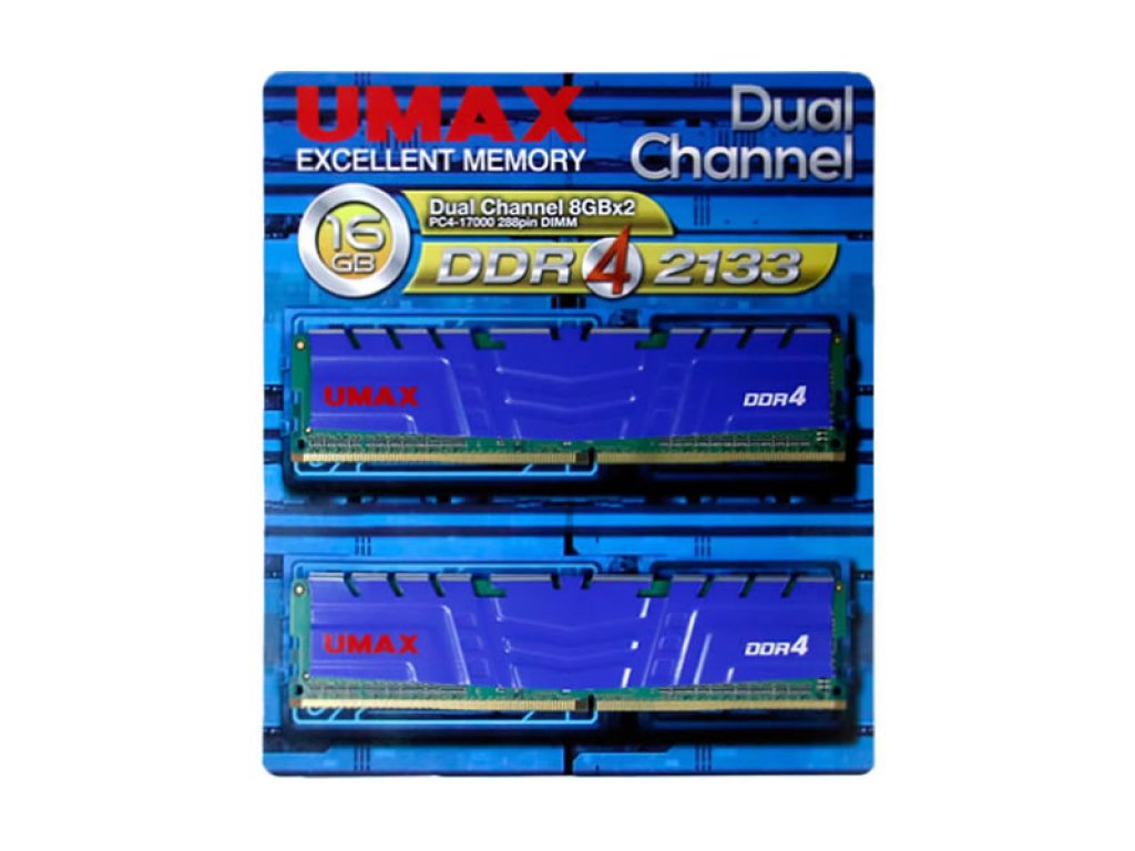UMAX DCDDR4-2133-16GBS HS 288Pin DDR4-2133 16GB(8GBx2枚組