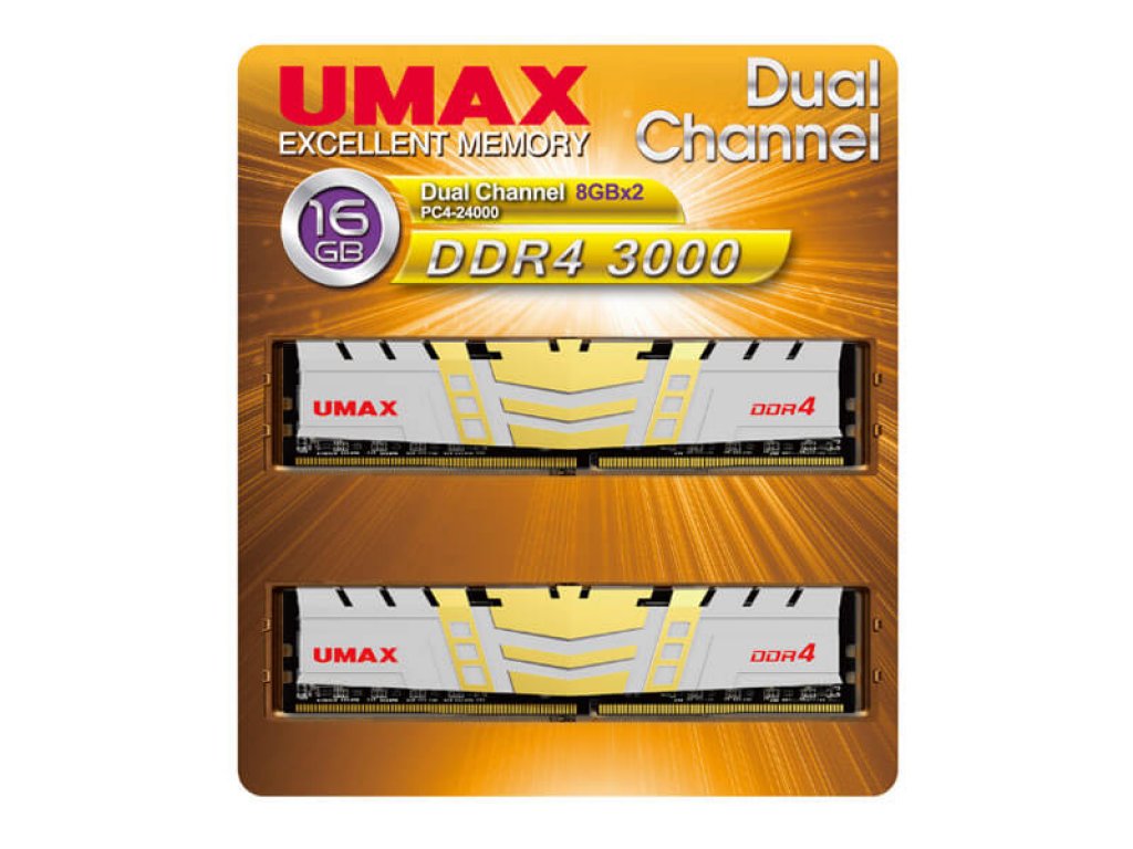 復活のUMAX、新代理店からDDR4-3200とDDR4-3000 XMP1.35volt選別8GBx2