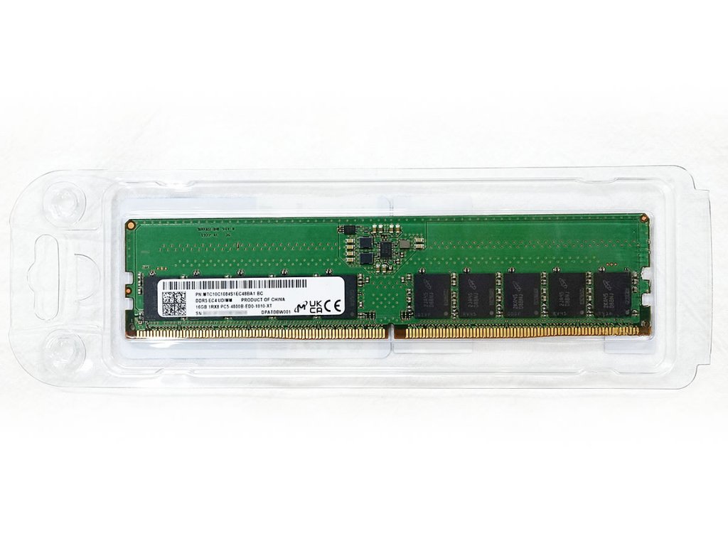 Micron - DDR5 - module - 16 GB - DIMM 288-pin - 4800 MHz
