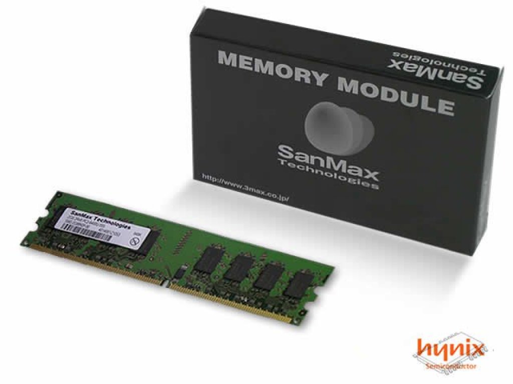 SanMax SMD-1G88HP-8E SanMax DDR2 240pin DDR2-800 CL5-5-5 1GB