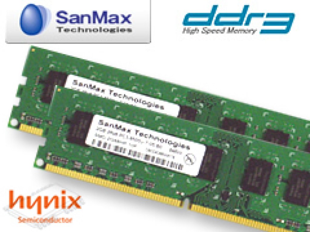 SanMax SMD-4G88HP-13H-D [DDR3 DUALSET] 240pin DDR3-1333 CL9 4GB