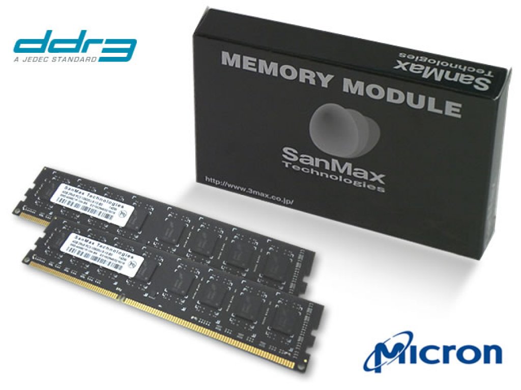 SanMax SMD-8G68CP-16KL-D-BK BLACK PCB EDITION 240pin DDR3L-1600