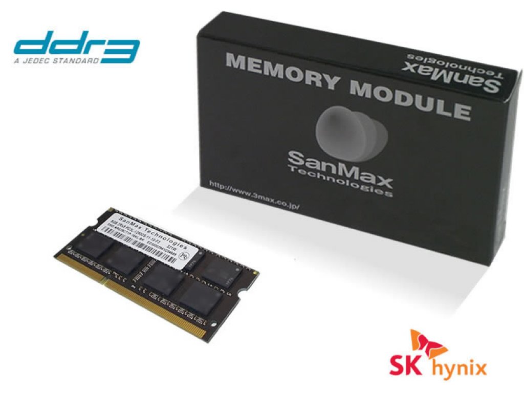 SanMax SMD-N8G28HP-16K-BK [DDR3 SODIMM] BLACK PCB EDITION 204pin