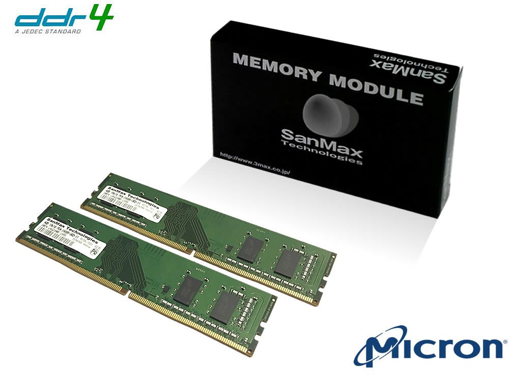 8GB | DDR4-2400 | SanMaxPC用メモリー | サンマックス | SanMax
